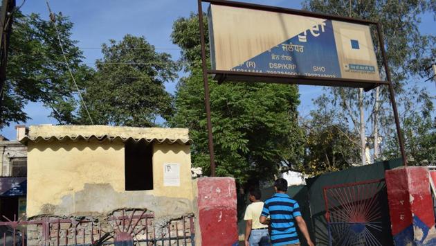 A police station at Maqsudan in Jalandhar.(Sikander Singh Chopra/HT Photo)