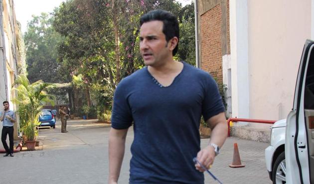 Actor Saif Ali Khan says that people should take note of the hazards of looking for love on mobile applications and websites.(Photo: Viral Bhayani)