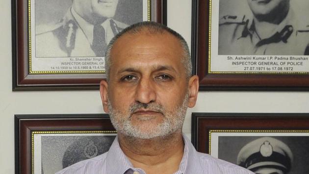 ADGP Harpreet Sidhu, incharge, anti-drugs Special Task Force.(HT Photo) ADGP Harpreet Sidhu, incharge, anti-drugs Special Task Force.(HT Photo)