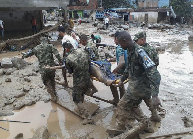 President Juan Manuel Santos said troops had been deployed as part of a national emergency response.(AFP)