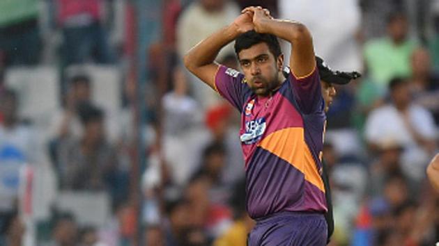 Ravichandran Ashwin of Rising Pune Supergiant was ruled out of the tournament on Friday due to sports hernia. (AFP/Getty Images)