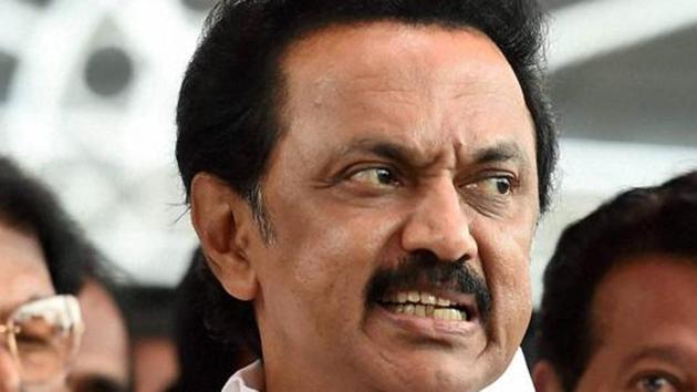 DMK working president and leader of opposition in Tamil Nadu, MK Stalin.(PTI File Photo) DMK working president and leader of opposition in Tamil Nadu, MK Stalin.(PTI File Photo)