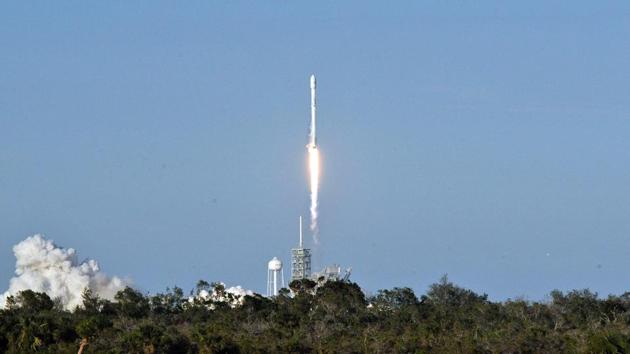 SpaceX blasted off a recycled rocket for the first time, using a booster that had previously flown cargo to astronauts living at the International Space Station.(AFP File) SpaceX blasted off a recycled rocket for the first time, using a booster that had previously flown cargo to astronauts living at the International Space Station.(AFP File)