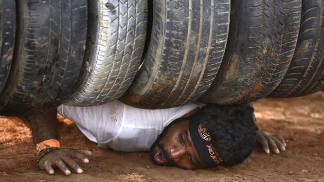 The Phoenix Project was designed to test each participant’s mental strength, physical stamina to endure challenges and a chance to show camaraderie. (Arijit Sen/HT Photo)