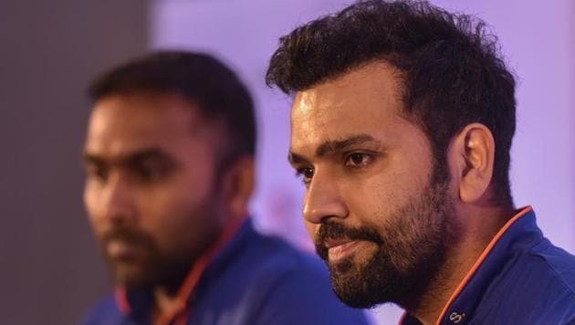 Rohit Sharma addressing the media in Mumbai ahead of Indian Premier League 2017. (Kunal Patil/HT Photo) Rohit Sharma addressing the media in Mumbai ahead of Indian Premier League 2017. (Kunal Patil/HT Photo)