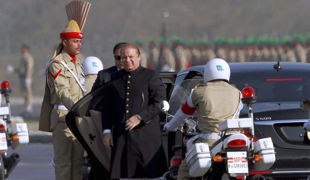 On exit mode? Pakistan's Prime Minister Nawaz Sharif arrives to attend a military parade to mark Pakistan's Republic Day on March 23.(AP File)