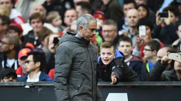 Jose Mourinho has criticised top Manchester United F.C. players after the team drew their eighth league game at home.(AFP) Jose Mourinho has criticised top Manchester United F.C. players after the team drew their eighth league game at home.(AFP)