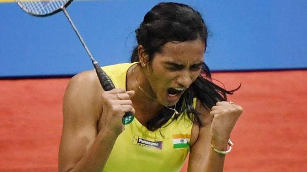 PV Sindhu won the India Open title after defeating Carolina Marin in the final. Get live updates of the India Open final between PV Sindhu and Carolina Marin here(AP)