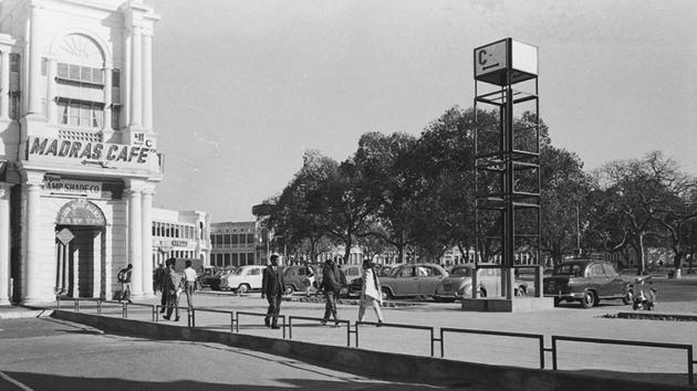 C Block Inner Circle of Connaught Place as it looked in 1969. (N Thyagarajan/Ht Photo)