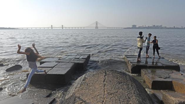 The seas near Mumbai (in pic), Kerala and the Andaman and Nicobar Islands are among the most polluted in the world, a global study that mapped marine pollution around the world has found. (Pratik Chorge/HT Photo)