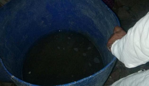 The drum in which the children drowned.(Sakib Ali/HT Photo) The drum in which the children drowned.(Sakib Ali/HT Photo)