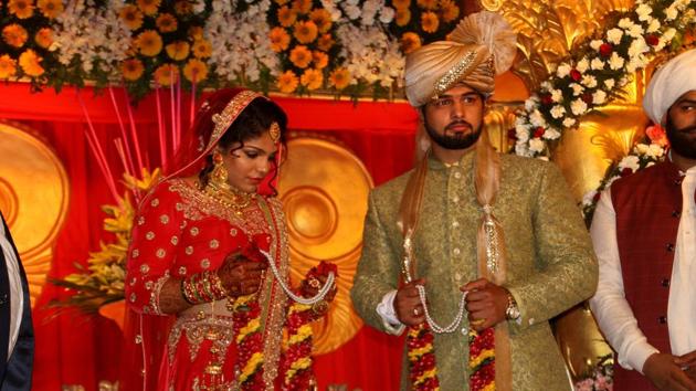 Sakshi Malik got engaged with Satyawart in October 2016. (MANOJ DHAKA/HINDUSTAN TIMES)