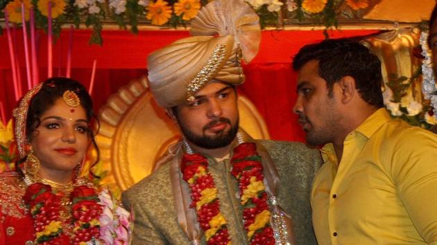 Sushil Kumar was also in attendance for Sakshi Malik’s wedding. (MANOJ DHAKA/HINDUSTAN TIMES)