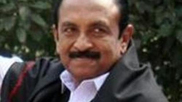 MDMK chief Vaiko was sentenced to 15 days in judicial custody in a sedition case registered in 2009. MDMK chief Vaiko was sentenced to 15 days in judicial custody in a sedition case registered in 2009.