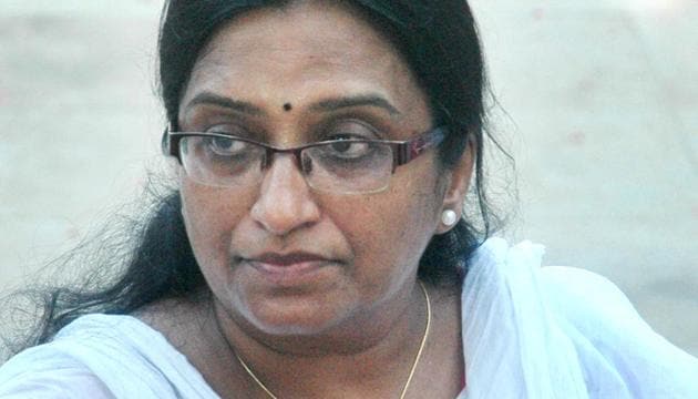 IPS officer Geeta Johri replaced PP Pandey, who resigned as the DGP after his appointment was challenged by former top cop Julio Riberio in the Supreme Court. (Siddharaj Solanki/ Hindustan Times) IPS officer Geeta Johri replaced PP Pandey, who resigned as the DGP after his appointment was challenged by former top cop Julio Riberio in the Supreme Court. (Siddharaj Solanki/ Hindustan Times)