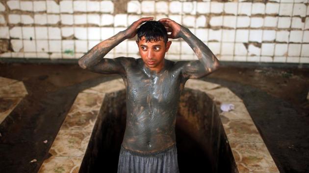 The spa used to be magnet for wellness tourists and rheumatism patients but had passed its heyday even before the Islamist militants arrived in 2014. (Suhaib Salem/REUTERS) 