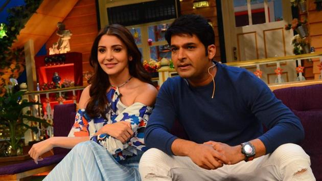 Anushka and Kapil Sharma during the promotion of Phillauri on The Kapil Sharma Show.(IANS) Anushka and Kapil Sharma during the promotion of Phillauri on The Kapil Sharma Show.(IANS)