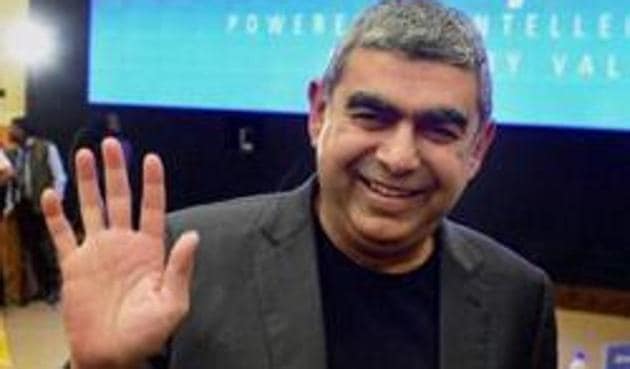 Infosys Ltd’s chief executive officer Vishal Sikka is assured of $10 million in annual compensation, irrespective of the company’s performance, because of a clause in his employment contract.(PTI) Infosys Ltd’s chief executive officer Vishal Sikka is assured of $10 million in annual compensation, irrespective of the company’s performance, because of a clause in his employment contract.(PTI)