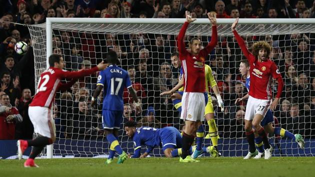 Zlatan Ibrahimovic saved Manchester United F.C. with a 94th minute goal as the team secured their ninth draw at home in the 2016/17 Premier League. (REUTERS) Zlatan Ibrahimovic saved Manchester United F.C. with a 94th minute goal as the team secured their ninth draw at home in the 2016/17 Premier League. (REUTERS)
