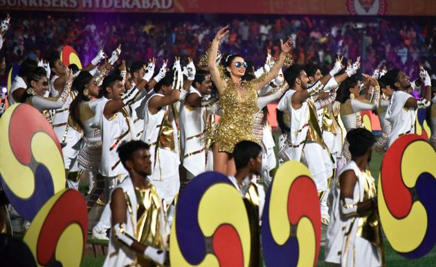 Amy Jackson was the star performer at the Indian Premier League opening ceremony. (PTI)