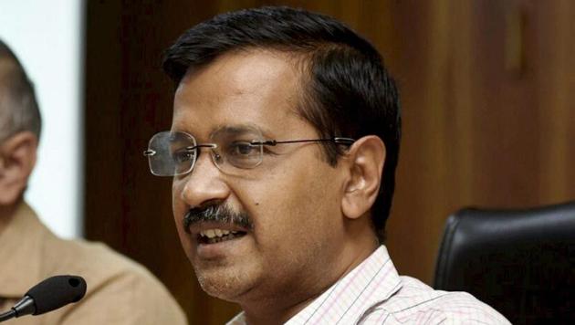 Delhi chief minister Arvind Kejriwal addressing a press conference in New Delhi.(PTI File Photo)