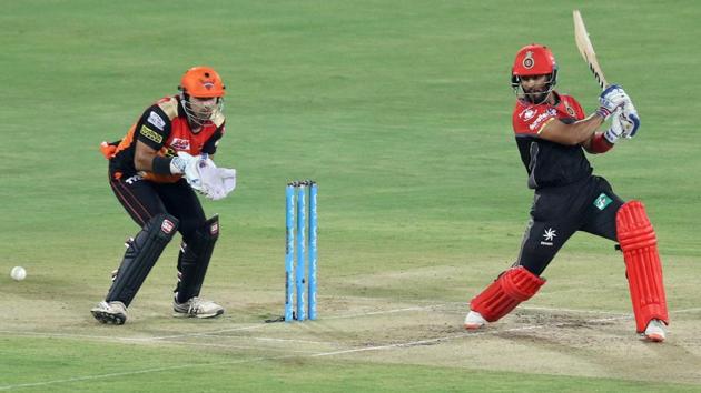 Mandeep Singh of the Royal Challengers Bangalore plays a shot. (PTI)