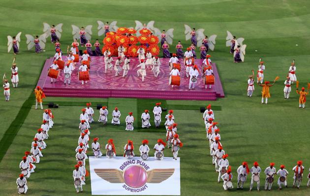 Not many turned up for the IPL 2017 opening ceremony in Pune at the MCA Stadium, as Rising Pune Supergiants prepared to take on Mumbai Indians. (BCCI) 