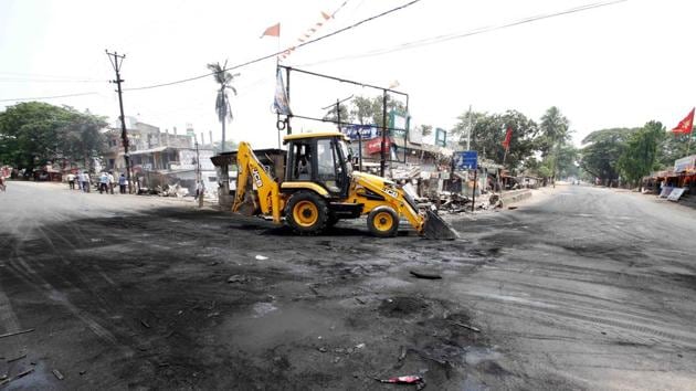 About 20 people have been detained in connection with the violent incidents. (Arabinda Mahapatra/HT Photo)