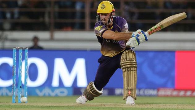Chris Lynn of Kolkata Knight Riders plays a shot. (BCCI)