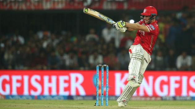 David Miller of Kings XI Punjab pulls during the Indian Premier League match against Rising Pune Supergiants in Indore on Saturday. (bcci)