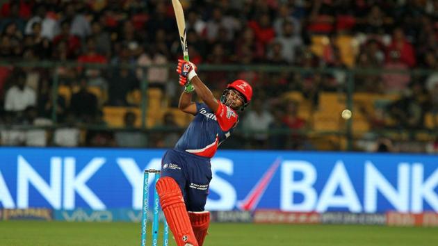 Rishabh Pant’s valiant knock of 57 went in vain as Royal Challengers Bangalore (RCB) beat Delhi Daredevils (DD) by 15 runs in the 2017 Indian Premier League (IPL) match at M Chinnaswamy Stadium, Bengaluru.(BCCI)