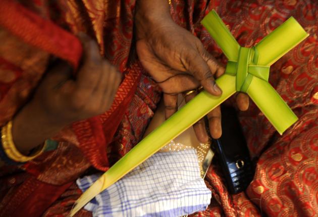 Palm Sunday, which falls on April 9 this year, is the first day of Holy Week and the most solemn time in the Christian calendar. (ARUN SANKAR / AFP)