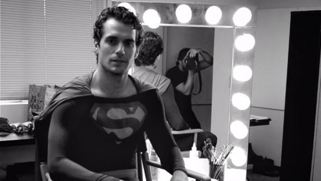 Here's the first ever photo of Henry Cavill as Superman