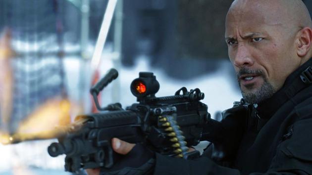 This image released by Universal Pictures shows Dwayne Johnson in The Fate of the Furious. (Universal Pictures via AP)(AP)