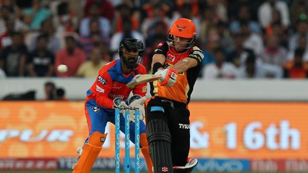 Warner continued in his aggressive vain as he took Sunrisers Hyderabad closer to victory. (BCCI)