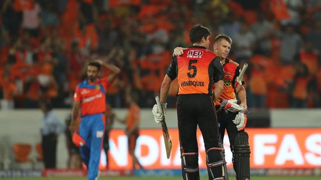 Sunrisers Hyderabad registered a nine-wicket win over Gujarat Lions, which was their second consecutive win. (BCCI)