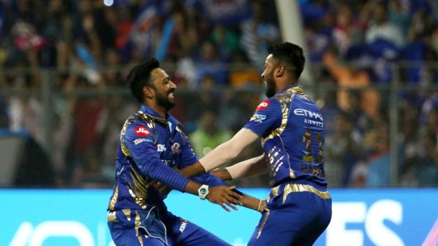 Krunal Pandya got the crucial wicket as he snapped up Gambhir for 19. (BCCI)