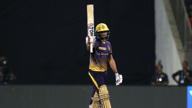 Manish Pandey revived the KKR innings and slammed his eighth IPL fifty. (BCCI)