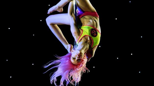 Samantha Anderson during the 2017 Pacific Pole Championships. (Mark RALSTON/ AFP)