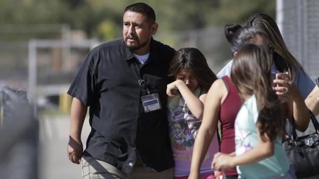 There are roughly 600 students at the public school, and they were bussed to the nearby campus several miles away after the shooting. (Jae C. Hong/AP) There are roughly 600 students at the public school, and they were bussed to the nearby campus several miles away after the shooting. (Jae C. Hong/AP)