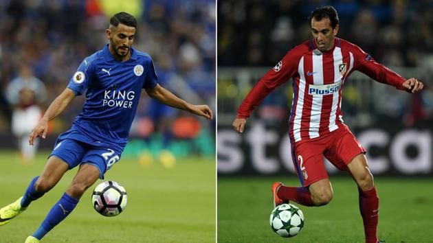 Atletico Madrid will face Leicester City in the first leg of their UEFA Champions League quarterfinal on Tuesday. (AFP) Atletico Madrid will face Leicester City in the first leg of their UEFA Champions League quarterfinal on Tuesday. (AFP)