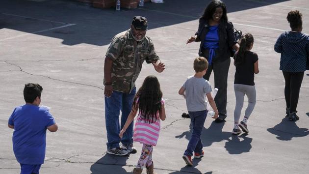 Students were transported to the campus of California State University, San Bernardino, police said. (Ringo H.W. Chiu/AP) Students were transported to the campus of California State University, San Bernardino, police said. (Ringo H.W. Chiu/AP)