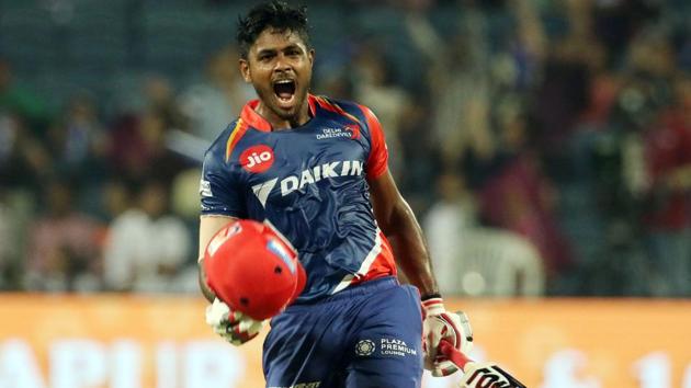 Sanju Samson’s 102 guided Delhi Daredevils to a 97-run win over Rising Pune Supergiant in 2017 Indian Premier League.(BCCI)