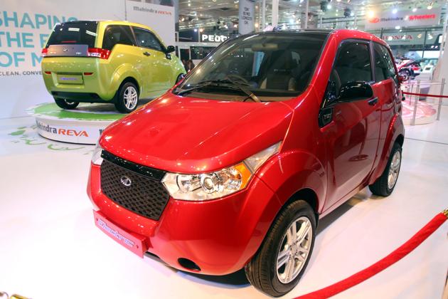 A file photo of the Mahindra Reva. The Narendra Modi government has set a sales target of six million electric vehicles by 2020 with an even more ambitious goal of having sales of new oil-driven vehicles ceasing by 2030(Hindustan Times)