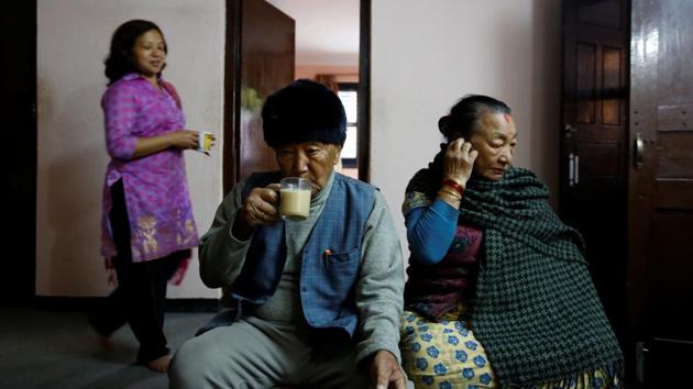 High-altitude sickness can be fatal for people who are not acclimated to the thin air and low oxygen levels. He said he is worried only about the five kilograms (11 pounds) he gained in the last few months. (Navesh Chitrakar/REUTERS)