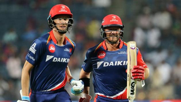 Chris Morris blasted 38 off nine balls as Delhi Daredevils reached 205/4, the first time a team posted 200-plus in the 2017 IPL. (BCCI) Chris Morris blasted 38 off nine balls as Delhi Daredevils reached 205/4, the first time a team posted 200-plus in the 2017 IPL. (BCCI)