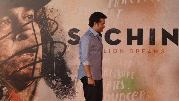 Sachin Tendulkar is all smiles at the launch of the trailer of his biopic "Sachin: A Billion Dreams" in Mumbai. (AFP)