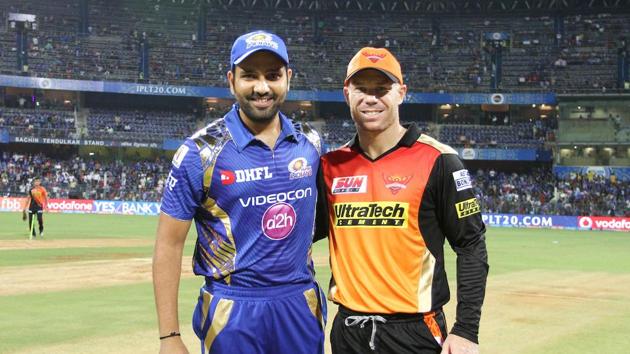 Mumbai Indians captain Rohit Sharma won the toss and chose to bowl against David Warner-led Sunrisers Hyderabad, who defeated them twice last year. (BCCI)