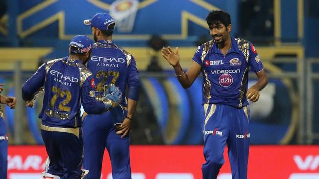 Jasprit Bumrah’s 3/24 and a quickfire 37 from Krunal Pandya guided Mumbai Indians to a four-wicket win over Sunrisers Hyderabad in 2017 Indian Premier League. (BCCI)