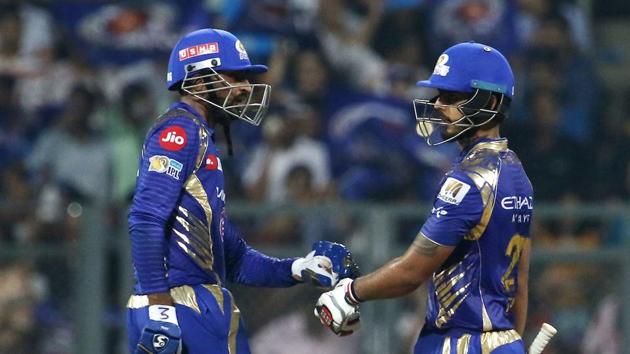 With Kieron Pollard’s dismissal, things might have got a little tricky for MI but Krunal Pandya’s quickfire 20-ball 37 turned the game completely in hosts favor. (BCCI)